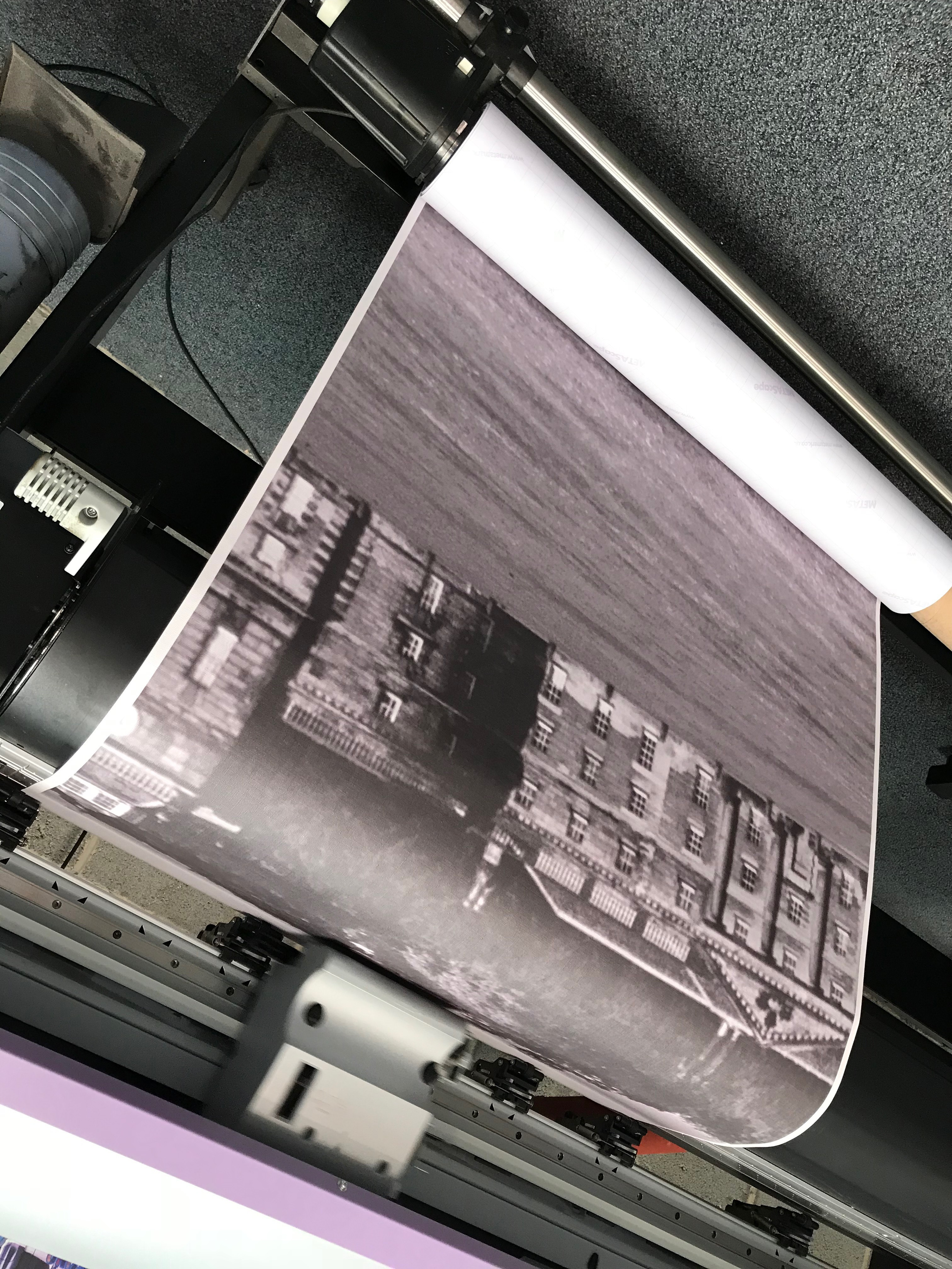 PERSONALISED WALLPAPER BEING PRINTED