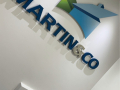Martin and co built up lettering Huddersfield