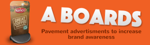 Image Promoting A Boards by Bobby Dazzler Signs